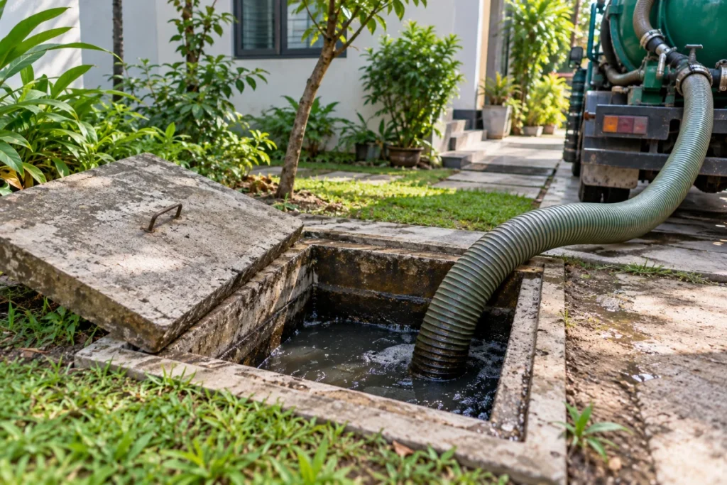 Dấu hiệu bể phốt đầy